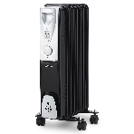 Масляный обогреватель Vitek VT-1717 черный, 1500Вт, 15м2, термостат, фото 1