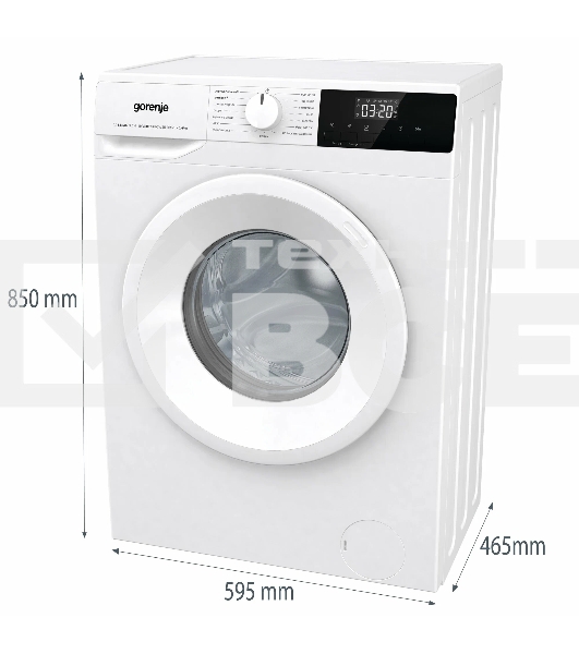 Стиральная машина Gorenje W1NHPI62SCS  белый, загрузка фронтальная 6 кг, 1200 об/мин., класс: А