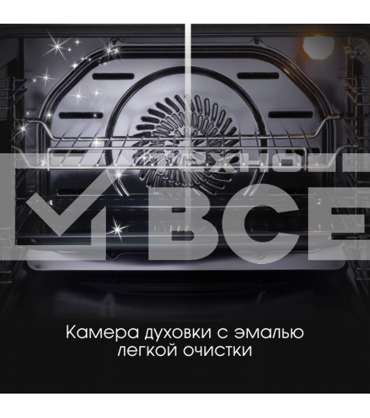 Духовой шкаф электрический встраиваемый Zigmund & Shtain E 148 B чёрный