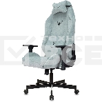 Кресло игровое Knight N1 Fabric серо-голубой Light-28 с подголов. крестовина металл, фото21