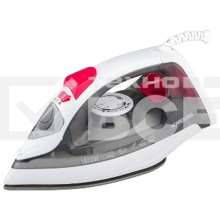 Утюг HomeStar HS-4012 серый (1800Вт, пар, спрей, паровой удар, самоочистка, керам.подошва)