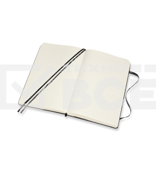 Блокнот Moleskine CLASSIC EXPENDED QP060EXP Large 130х210мм, 400 страниц, линейка, твердая обложка, черный