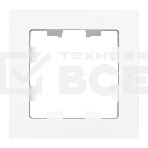 Рамка Эпика 1-местная, белая, пластик, фото2
