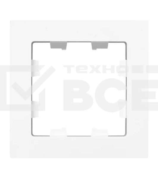 Рамка Эпика 1-местная, белая, пластик