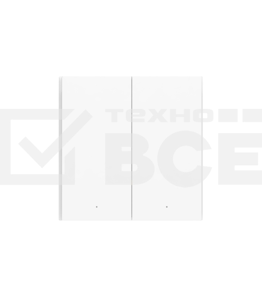 Выключатель двухклавишный Aqara Wireless Remote Switch H1 (WRS-R02)