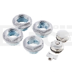 Набор присоединительный Royal Thermo 3/4'' silver, фото 1