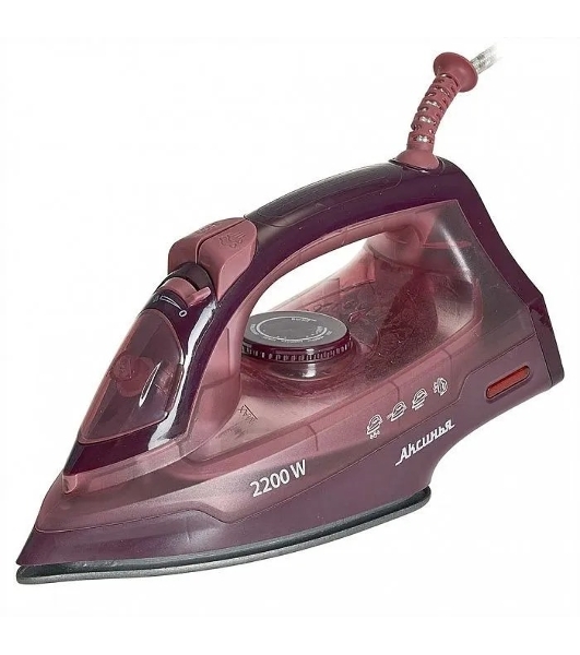 Утюг Аксинья КС-3004 бежево-коричневый, 2200 Вт, 25 г/мин, 120 г/мин, 160 мл