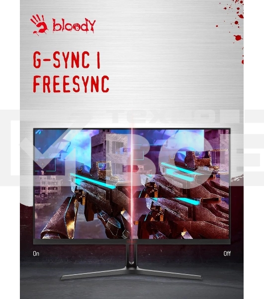 Монитор 27' Bloody MN270F IPS 1920x1080, 180 Гц, 1 мс, 16:9, 300 кд/м², 2xHDMI, 1xDP, 1x3.5 мм, черный