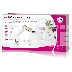 Кронштейн для мониторов Ultramounts UM732W белый/коричневый 17'-32' макс.8кг крепление к столешнице поворот и наклон, фото4