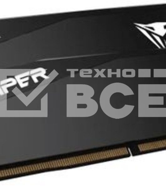 Оперативная память Patriot Viper Elite 5 Ultra, DDR5, 64GB (2x32GB), 6000 MHz, CL28, с радиатором, чёрный