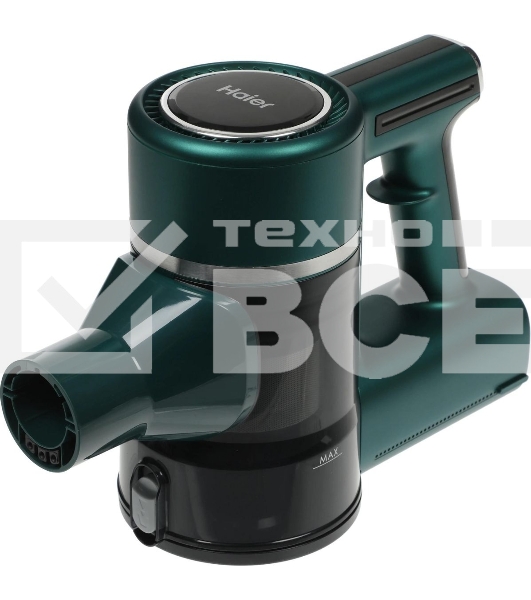 Пылесос вертикальный Haier HVC400HE зеленый, питание от аккумулятора, 400 Вт, уборка сухая, пылесборник 0.8 л