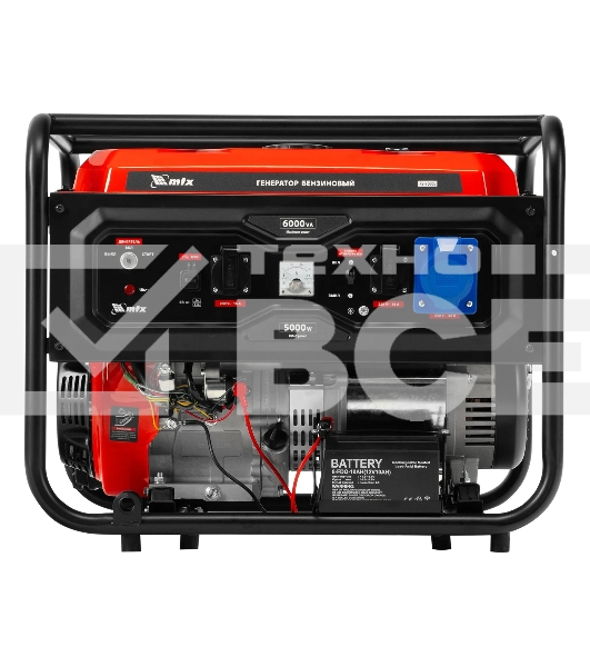 Генератор бензиновый MTX RS-7000E, 6 кВт, 230В, электростартер