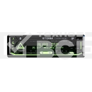Автомагнитола AURA STORM-868DSP, 1 DIN, Bluetooth, USB Type-A, AUX, пульт ДУ