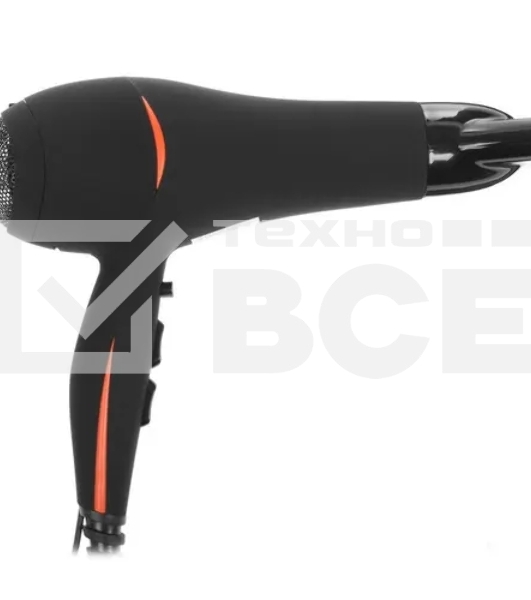 Фен Василиса ФН6-2200 черный/оранжевый, 2200 Вт, ионизация