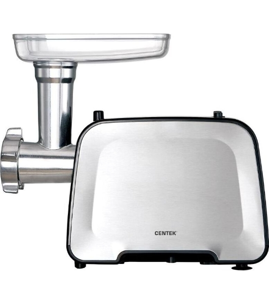 Мясорубка электрическая Centek CT-1604 белый, 2200 Вт, 2.2 кг/мин, реверс, насадки - 2