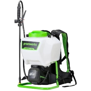 Опрыскиватель Greenworks G24BPSII аккум. ранц. 15л белый/зеленый (5300307)
