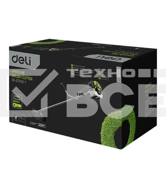 Триммер бензиновый Deli DE-GT255-7 