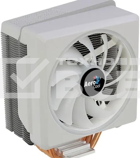 Кулер для процессора AeroCool / Formula Cylon 4F белый, 120 мм, алюминий/медь, 1800 об/мин, 26 дБ, 4 pin, 145 Вт, 160 мм