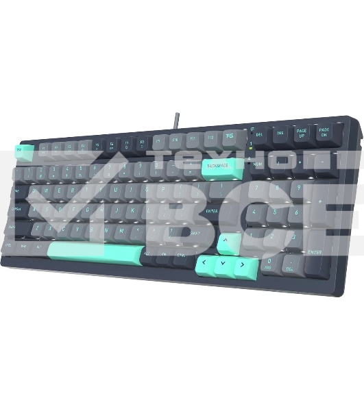 Клавиатура A4Tech Fstyler FS300 механическая черный/серый USB for gamer LED (FS300 PANDA ROCK)