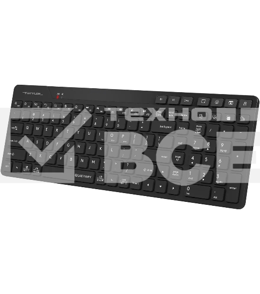 Клавиатура A4Tech Fstyler FBK27C AS черный USB беспроводная BT/Radio slim Multimedia (FBK27C AS)