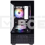 Корпус 1STPLAYER MIKU Mi2-A Black / mATX / 3x120mm LED fans / Mi2-A-BK-2F1R-1F1, фото2