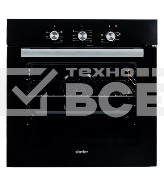 Электрический духовой шкаф Simfer B6EB16023 черный