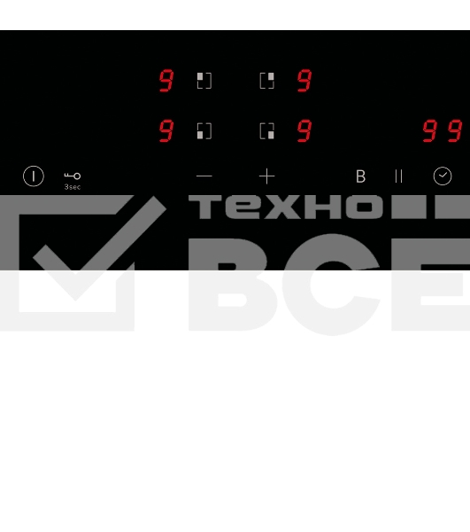 Индукционная варочная поверхность LEX EVI 640 R2 BL, черный