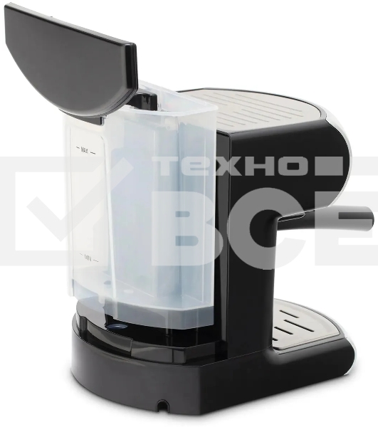 Кофеварка рожковая Vitek VT-1507 серебристый/черный, исп. кофе - молотый, 1.5 л, 1050 Вт, 15 Бар.