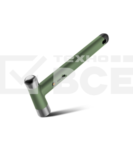 Ударно-рычажный инструмент молоток Deli Home Series Green HT7008L вес бойка 250гр, эксклюзивный дизайн, рукоятка из высококачественного софттач пластика
