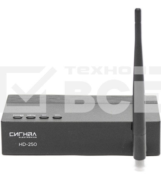 Ресивер DVB-T2 Сигнал Эфир HD-250 черный