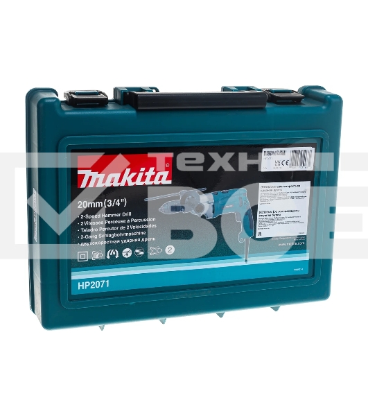Дрель Makita HP2071, 1010 Вт, сетевая, ударная