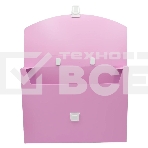 Портфель Бюрократ Pastel PASTPP01PINK 1 отдел. A4 пластик 0.7мм розовый, фото3