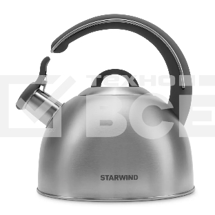 Чайник для плиты Starwind Chef Family 2.8л, серебристый, металлический (SW-CH1106)
