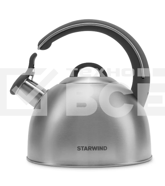 Чайник для плиты Starwind Chef Family 2.8л, серебристый, металлический (SW-CH1106)