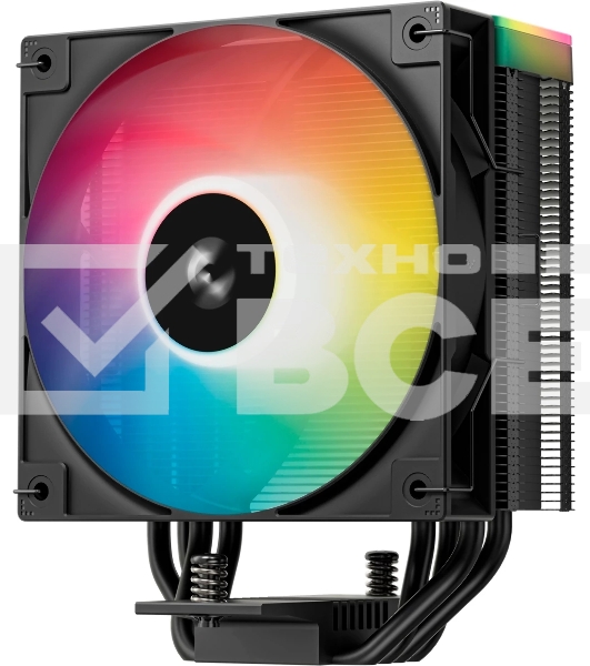 Кулер для процессора DEEPCOOL AG400 BK ARGB V2 черный 120мм алюминий+медь 2100rpm 31.6db 4-pin 220W 154мм
