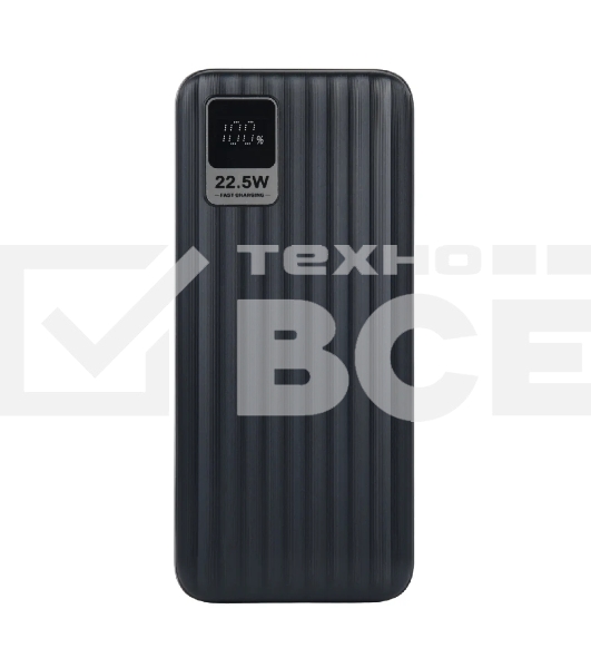 Мобильный аккумулятор Perfeo Powerbank WATERFALL 20000 mAh/LED дисплей/PD + QC 3.0/Type-C/2 USB/Выход: 5A, max 22.5Wчерный (PF_E1471)