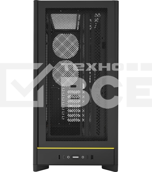 Компьютерный корпус Montech HS01 черный без БП ATX 2xUSB 3.0 1xUSB3.1 audio bott PSU