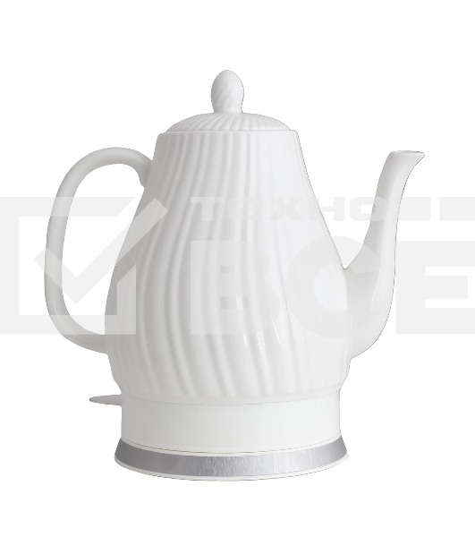 Чайник электрический Centek CT-0064 2.0л, 2150W, супербелая керамика, рельефный корпус