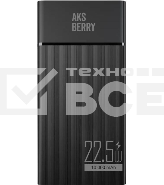 Портативный аккумулятор AKSBERRY (6900287710026) E102 Riffles PD22,5w 10000 mAh (черный)