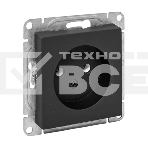 Розетка EKF UP1-SOB-100 СП Эпика 16А без заземл. без шторок механизм черный, фото 1