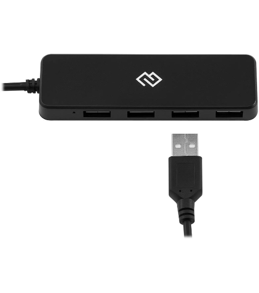 USB-разветвитель Digma DHUB-4USB-C-2.0, USB-C, USB 2.0 4порта, USB