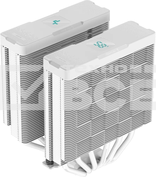 Кулер для процессора DEEPCOOL AG620 DIGITAL WH ARGB белый, 120 мм, алюминий/медь, 1950 об/мин, 29.4 дБ, 4 pin, 260 Вт, 161 мм