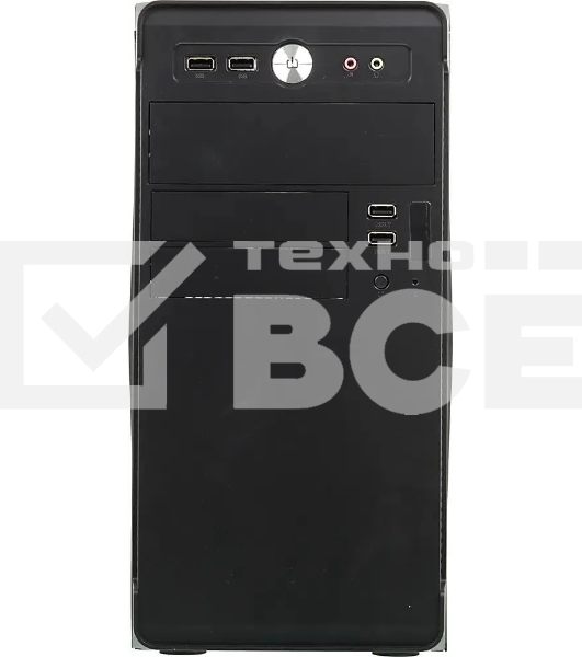 Компьютерный корпус Accord ACC-B022 черный без БП mATX 1x80mm 1x92mm 2x120mm 4xUSB2.0 audio