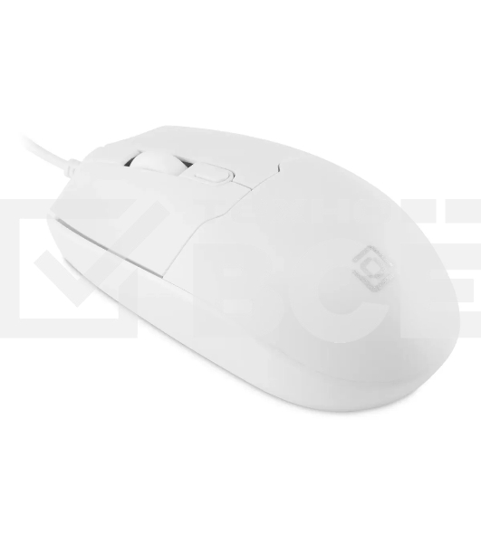 Мышь проводная Oklick 147M белый, 2000 dpi, USB, кнопки - 4