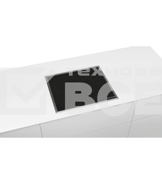 Электрическая варочная панель Bosch PKM645BB2E, стеклокерамическая поверхность, независимая, рамка-сталь, черный 4.8x58.3x51.3