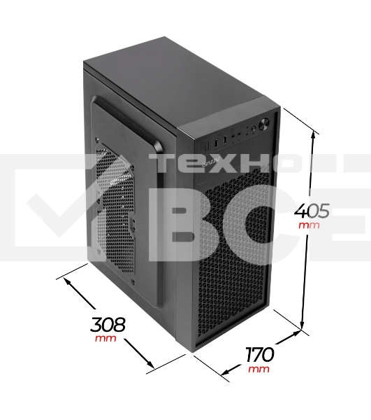 Компьютерный корпус Ginzzu A400 ATX