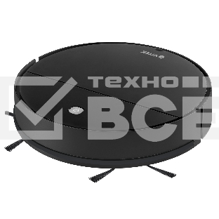 Пылесос-робот Vitek VT-1809 Midnight черный, 2000 мАч Li-Ion, уборка влажная, пылесборник контейнер 0.35 л