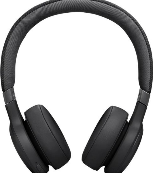 Беспроводные/проводные наушники JBL Live 670NC черный, накладные, Bluetooth + проводной, адаптивное шумоподавление, быстрая зарядка