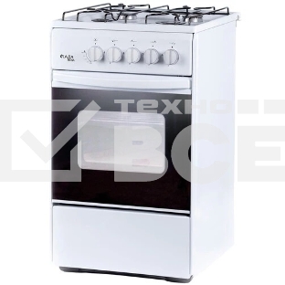 Газовая плита Лада Nova RG 24040 W, газ.контроль духового шкафа, белый