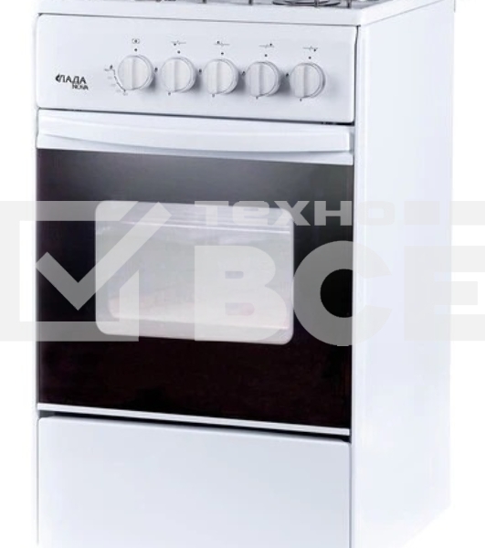 Газовая плита Лада Nova RG 24040 W, газ.контроль духового шкафа, белый